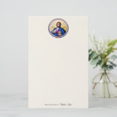 Pantokrator Lord of All Orthodox Christlich Icon Briefpapier (Stehend Vorderseite)