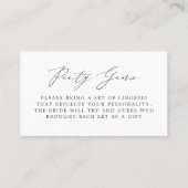 Pantoletten und Palomas-Fingerabdrücke Visitenkarte (Rückseite)