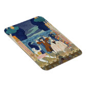 Pantomime-Bühne, Illustration für "Fetes Galantes" Magnet (Rechte Seite)