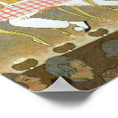 Pantomime-Bühne, Illustration für "Fetes Galantes" Poster (Ecke)