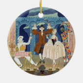 Pantomime Bühne, Illustration für 'Partys Galantes Keramikornament (Hinten)