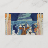 Pantomime Bühne, Illustration für 'Partys Galantes Visitenkarte (Rückseite)