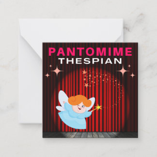 Pantomime-Darsteller - Gute Fee Mitteilungskarte