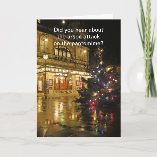 Pantomime Feiertagskarte (Vorderseite)