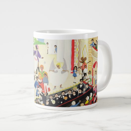 Pantomime Jumbo-Tasse (Vorderseite Rechts)