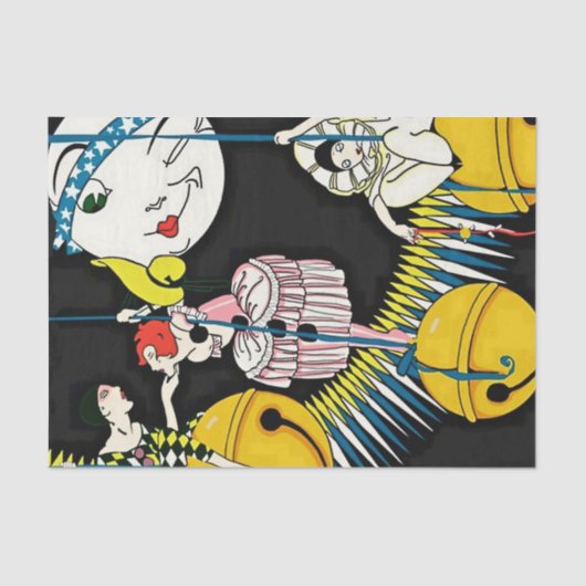 "Pantomime on Jingle Bells" von Jose Carlos Seidenpapier (Vorderseite)