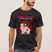 Pantomime Thespian Cow aus der Jack und Beanstalk T-Shirt (Vorderseite)