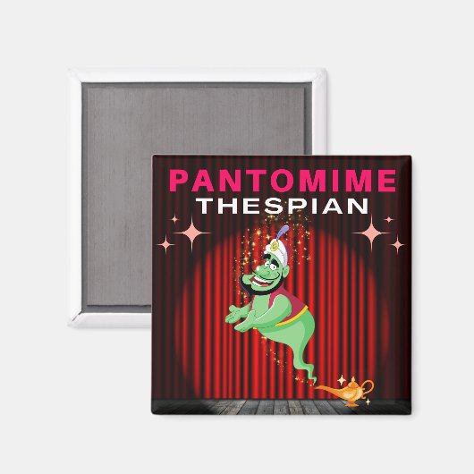 Pantomime Thespian - Genie Magnet (Vorderseite/Rückseite)