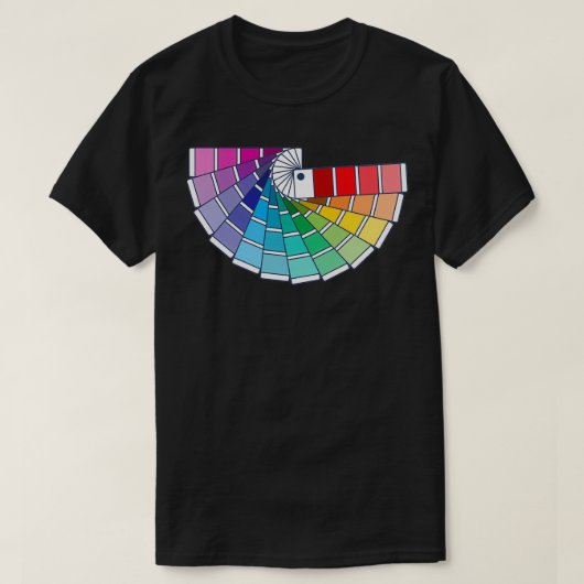 Pantone Color Chip - Bücher T-Shirt (Design vorne)