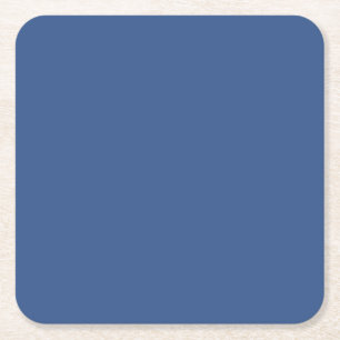Pantone Farbe des Jahres 2020 Classic Blue 19-405 Rechteckiger Pappuntersetzer