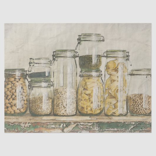Pantry Mason Jars Decoupage Tissue Paper Seidenpapier (Vorderseite)