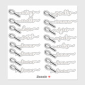 Pantry Organisation Bäckerei Canister Jar Aufkleber (Blatt)