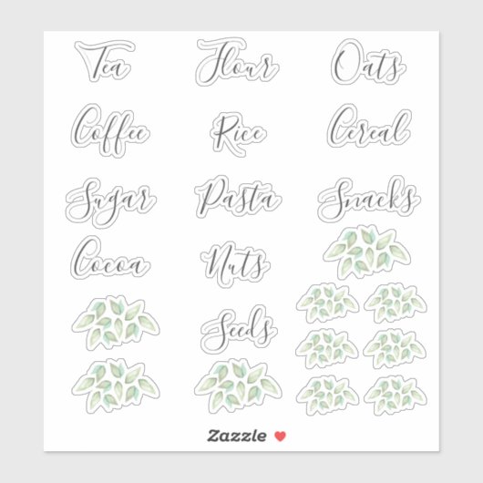 Pantry Staples Labels (Blatt)