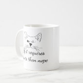 Pants Nope Fun Empath Einführung Zitat Kaffeetasse (Vorderseite Links)