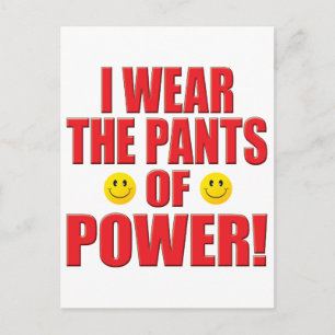 Pants Power Life Postkarte