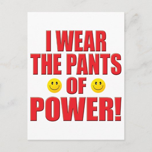 Pants Power Life Postkarte (Vorderseite)