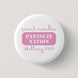 Pantsuit-Nation für Hillary! Button