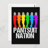 Pantsuit Nation Rainbow Women Postkarte (Vorne/Hinten)