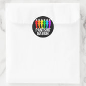 Pantsuit Nation Rainbow Women Runder Aufkleber (Tasche)