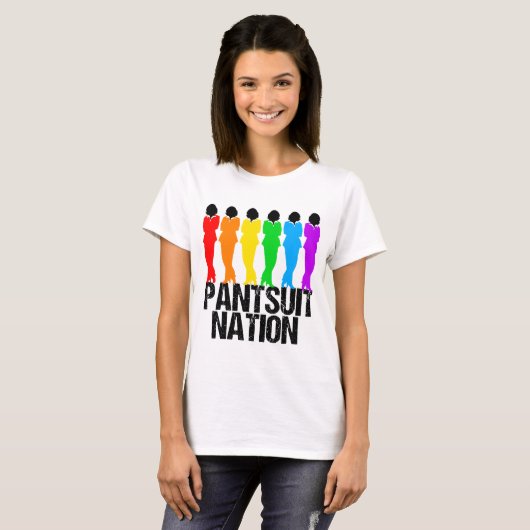 Pantsuit Nation Rainbow Women T-Shirt (Vorne ganz)