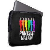 Pantsuit-Nations-Regenbogen-Frauen Laptopschutzhülle (Vorne Rechts)