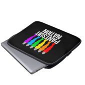 Pantsuit-Nations-Regenbogen-Frauen Laptopschutzhülle (Vorne Knopf)