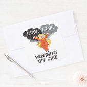 Pantsuit Quadratischer Aufkleber (Umschlag)