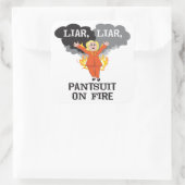 Pantsuit Quadratischer Aufkleber (Tasche)