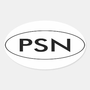 PantsuitNation Oval Car Sticker   PSN   Pantsuit