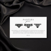 Panty Game Brautparty Bachelorette Lingerie Begleitkarte