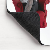 Pantyhose schaut groß auf meinen männlichen Beinen Mousepad (Ecke)