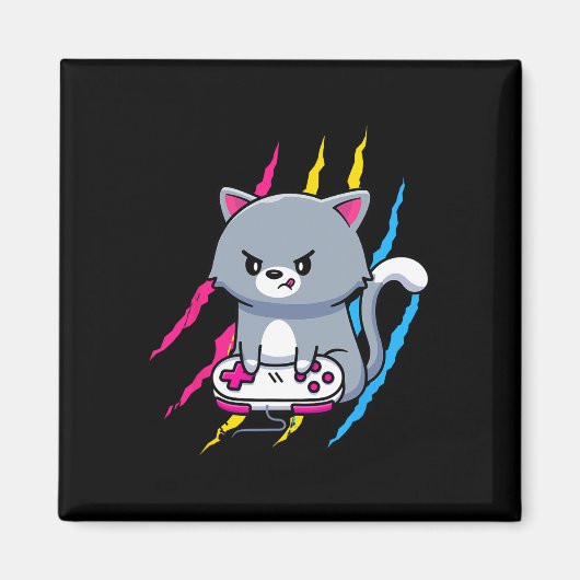 Panual Gaymer Geek Pride Lgbt Video Game Lover Gif Magnet (Vorne)