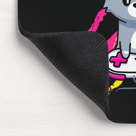 Panual Gaymer Geek Pride Lgbt Video Game Lover Gif Mousepad (Ecke)