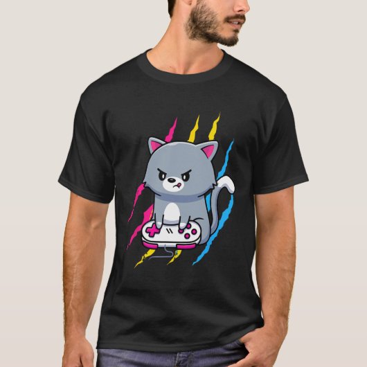 Panual Gaymer Geek Pride Lgbt Video Game Lover Gif T-Shirt (Vorderseite)