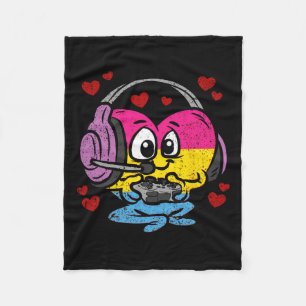 Panual Heart Pride Lgbt-q Retro Gaming Videospiel Fleecedecke