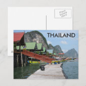 Panyi Floating Fishing Village Süd Thailand Postkarte (Vorne/Hinten)