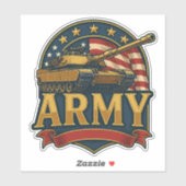 Panzer der Armee Aufkleber (Blatt)