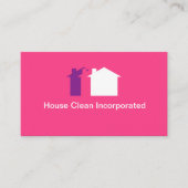 Panzer für berufliche Hausreinigung Visitenkarte (Vorderseite)