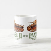 Panzer II A2 Weltkrieg Zweiter deutscher Leuchttur Kaffeetasse (Mittel)