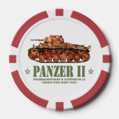 Panzer II A2 Weltkrieg Zweiter deutscher Leuchttur Pokerchips (Vorderseite)
