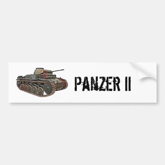 Panzer II Autoaufkleber (Vorne)