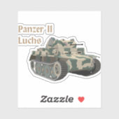Panzer II Luchs Deutscher WW2-Kampftank Aufkleber (Blatt)