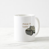 Panzer II Luchs Deutscher WW2-Kampftank Kaffeetasse (VorderseiteRechts)