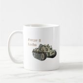 Panzer II Luchs Deutscher WW2-Kampftank Kaffeetasse (Links)