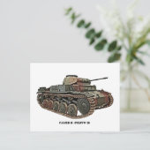 Panzer II Postkarte (Stehend Vorderseite)