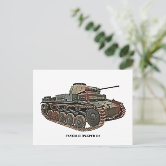 Panzer II Postkarte (Stehend Vorderseite)