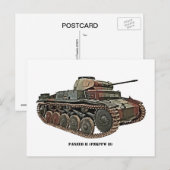 Panzer II Postkarte (Vorne/Hinten)