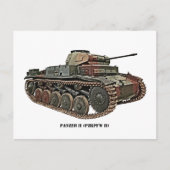 Panzer II Postkarte (Vorderseite)
