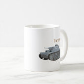 Panzer III. Deutscher Kampftank WW2 Kaffeetasse (VorderseiteRechts)