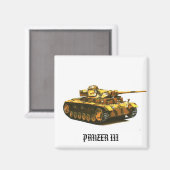 PANZER III Tank Magnet Collection #4 (Vorderseite/Rückseite)